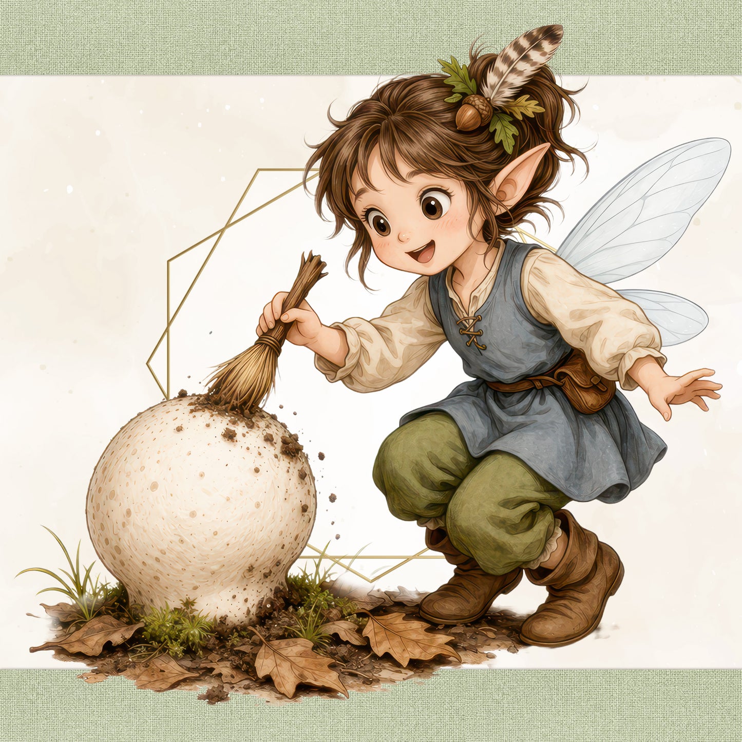 40 Forest Fairy Folk PNG Bundle - Enchanted Woodland Sprites & Botanical Nature Kids Clipart