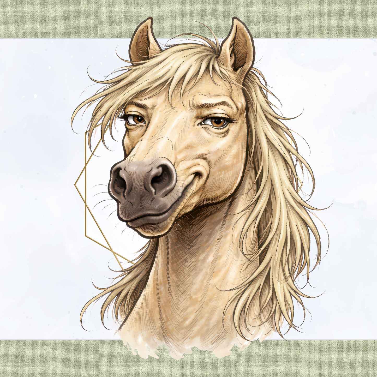 46 Expressive Equines: Sketchy & Cartoon’ish Horse Portraits – PNG Bundle